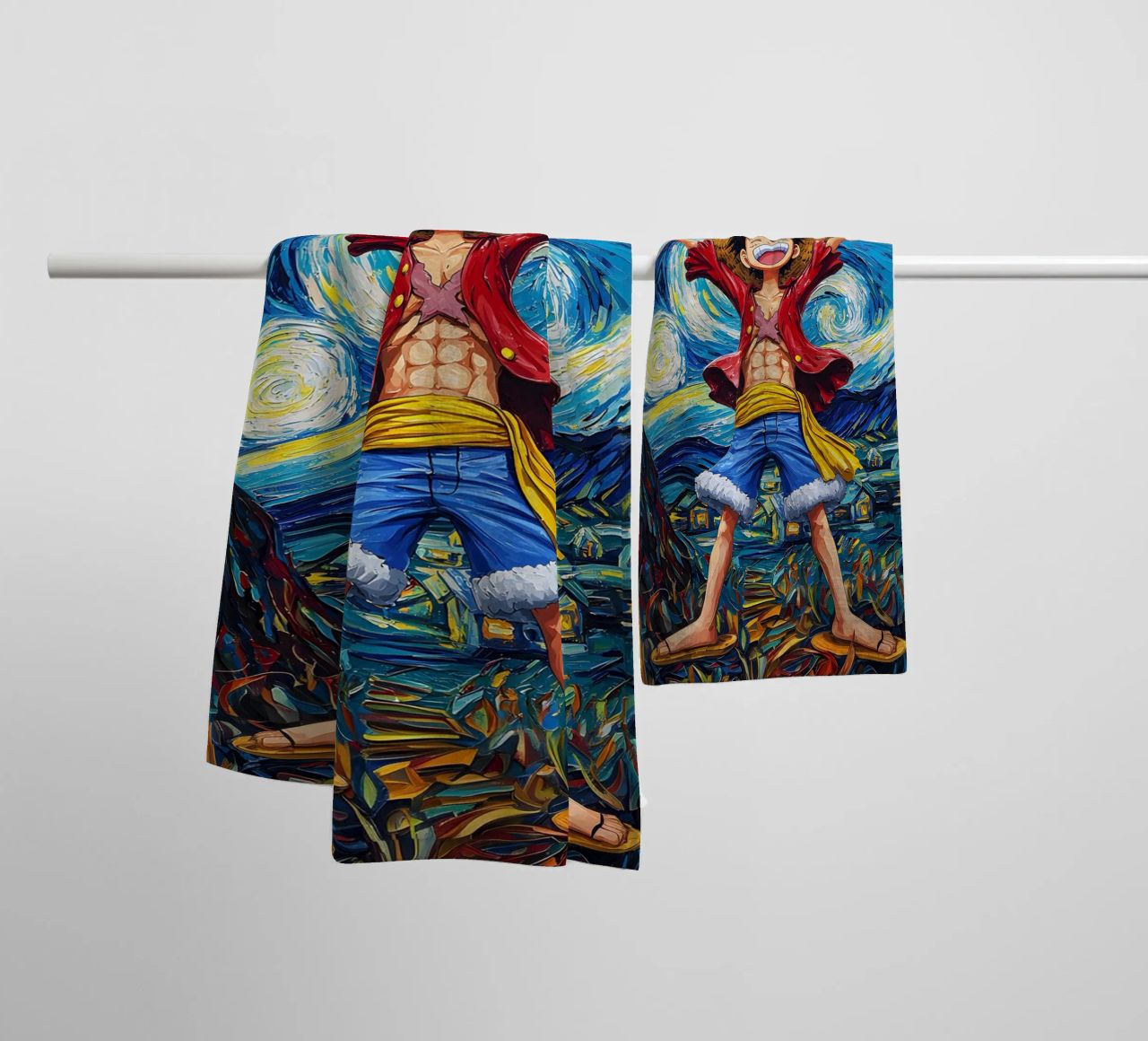 Monkey D. Luffy One Piece Starry Night towel by CreativeStudio