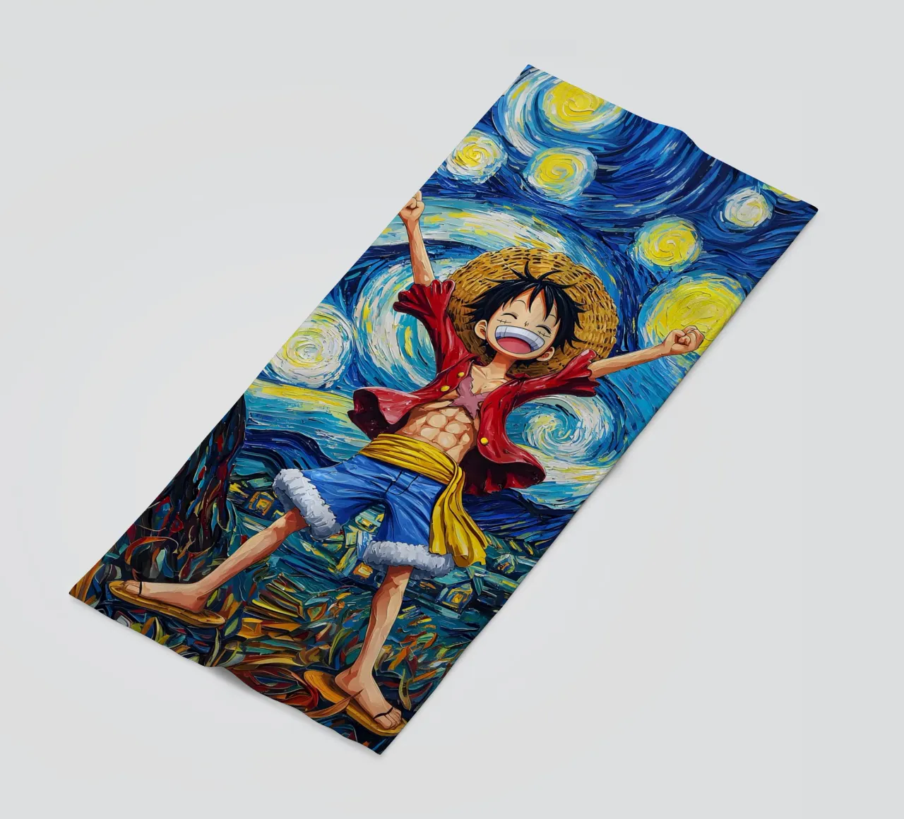 Monkey D. Luffy One Piece Starry Night telo mare da CreativeStudio