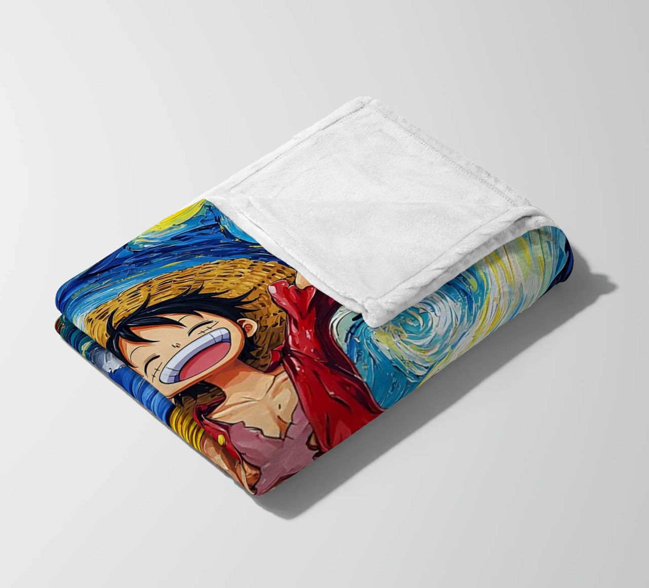 Monkey D. Luffy One Piece Starry Night fleece blanket by CreativeStudio