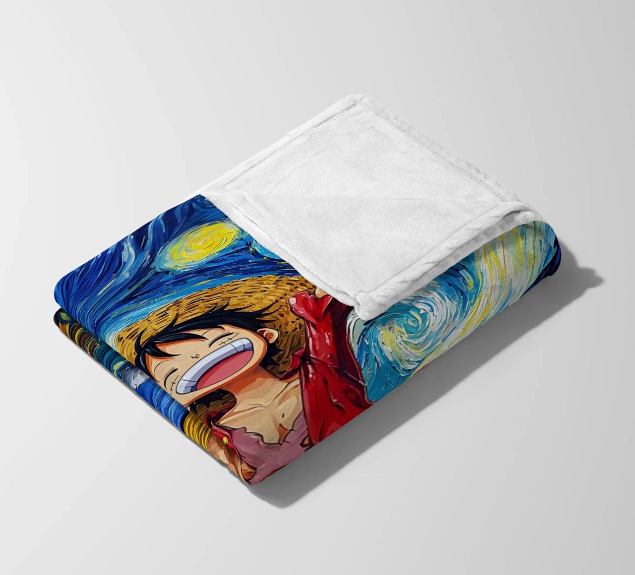 Monkey D. Luffy One Piece Starry Night fleece blanket by CreativeStudio