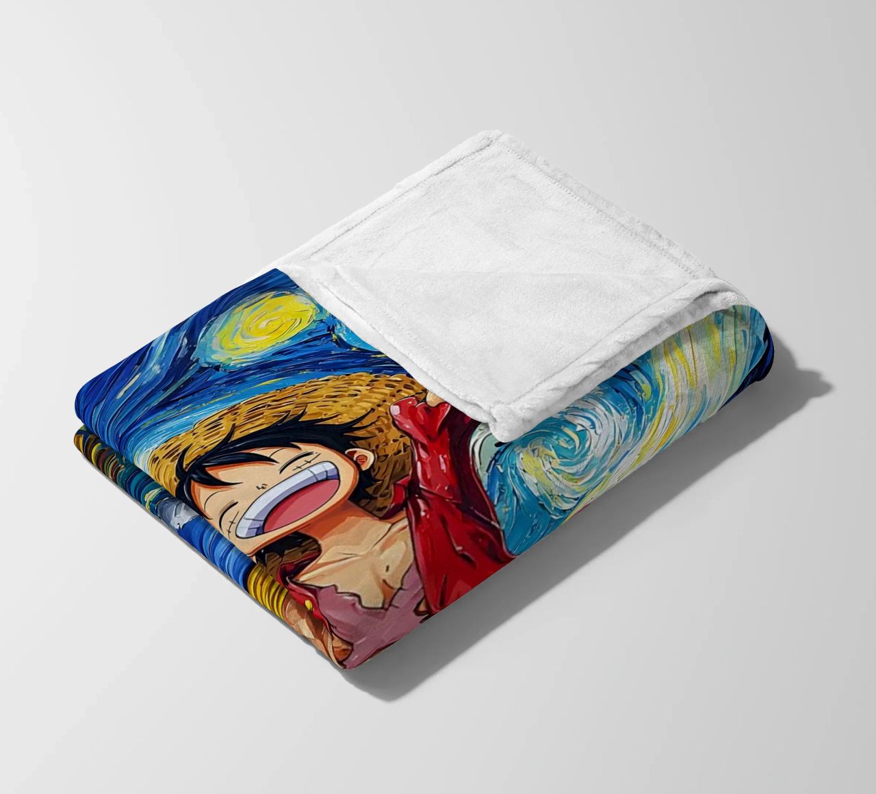 Monkey D. Luffy One Piece Starry Night fleece blanket by CreativeStudio