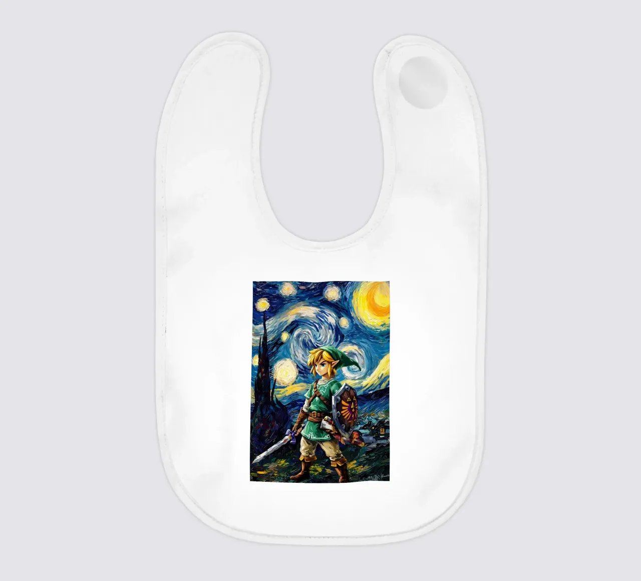Link The Legend of Zelda Starry Night bavaglino da CreativeStudio