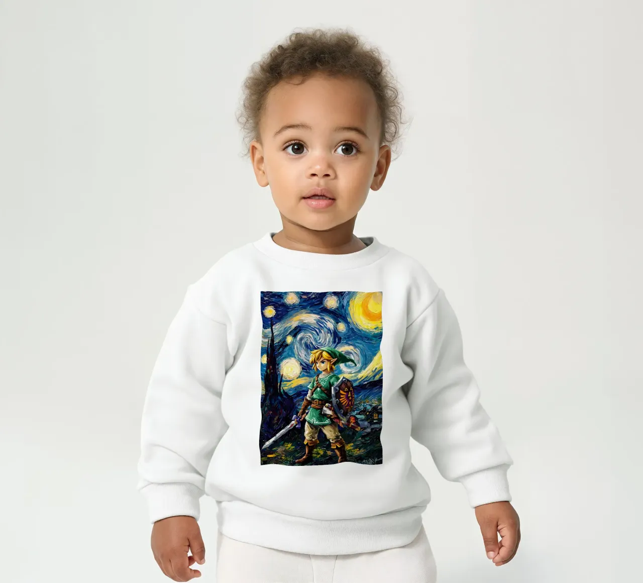Link The Legend of Zelda Starry Night felpa neonato da CreativeStudio