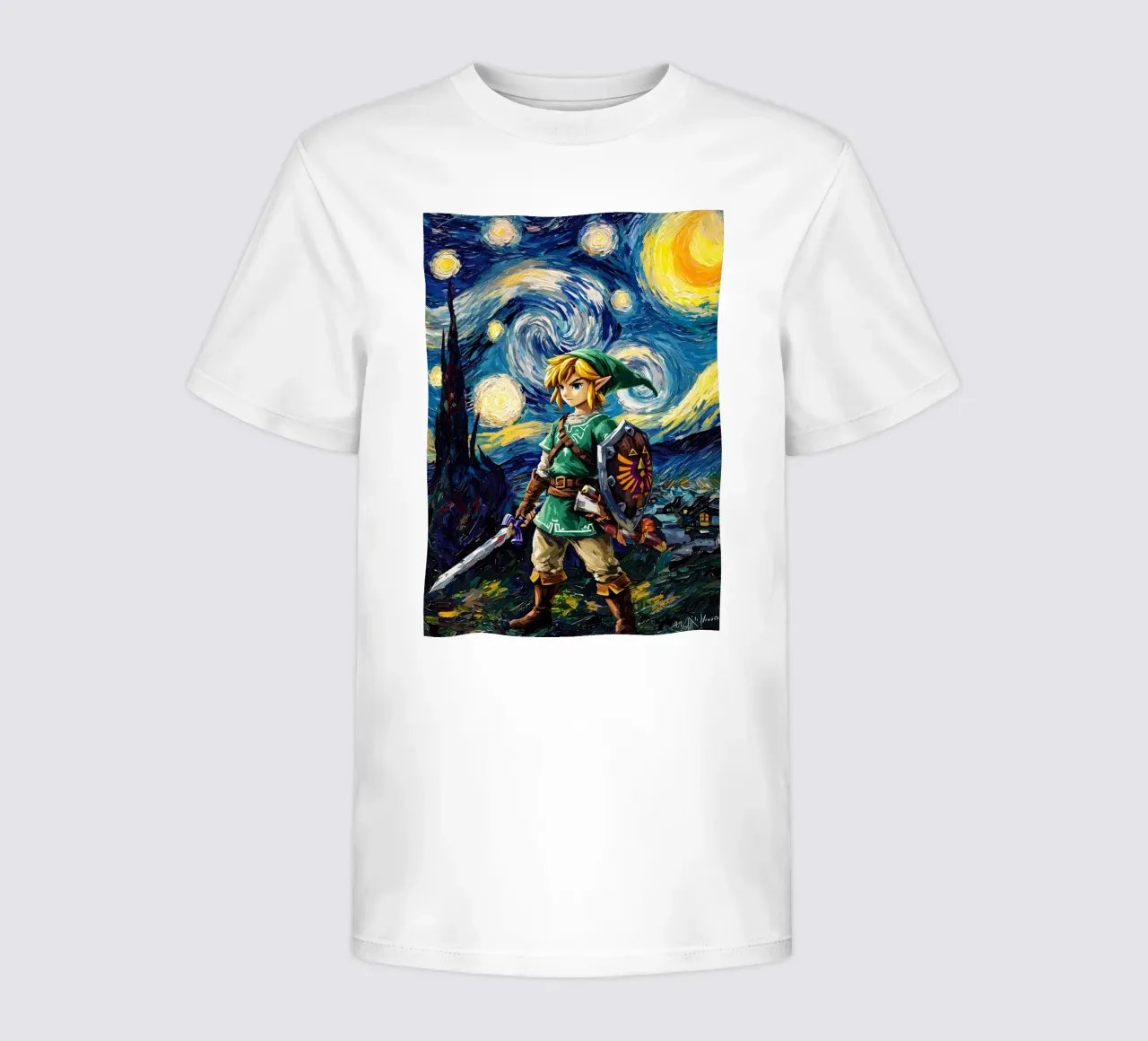 Link The Legend of Zelda Starry Night Kinder T-Shirt von CreativeStudio