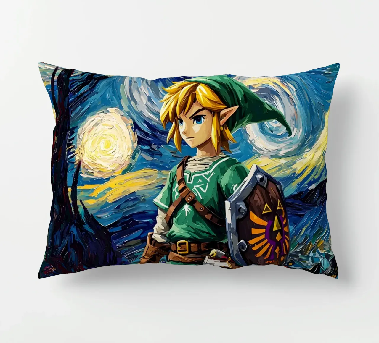 Link The Legend of Zelda Starry Night cuscino da CreativeStudio
