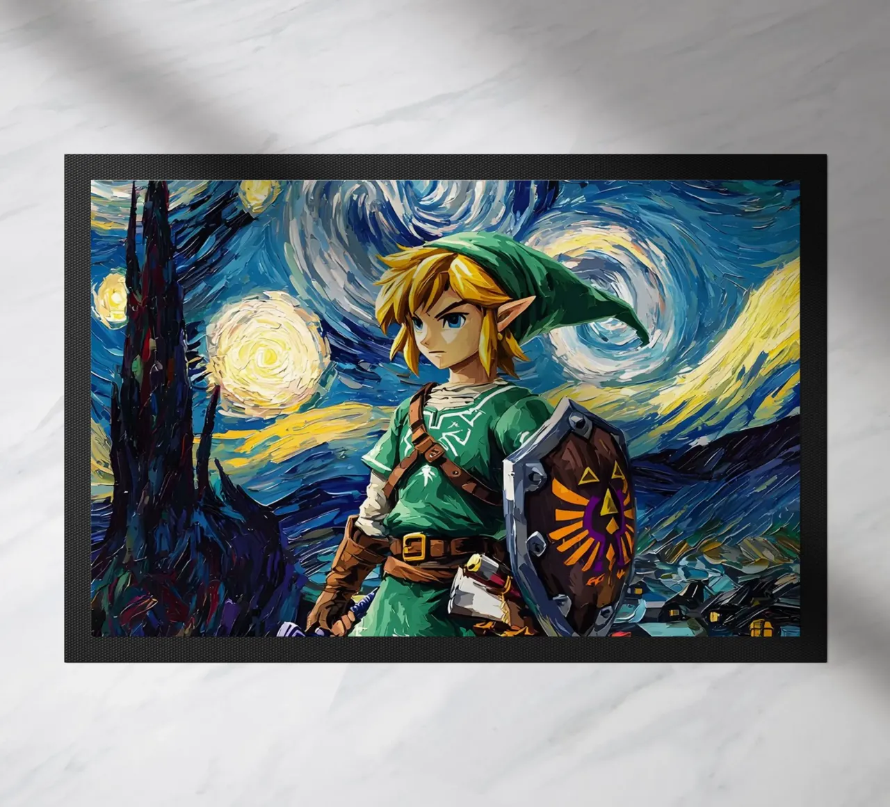 Link The Legend of Zelda Starry Night zerbino da CreativeStudio