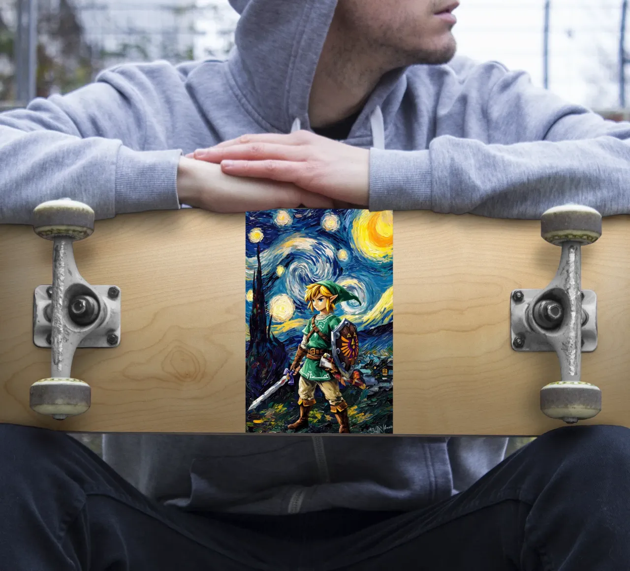 Link The Legend of Zelda Starry Night sticker by CreativeStudio