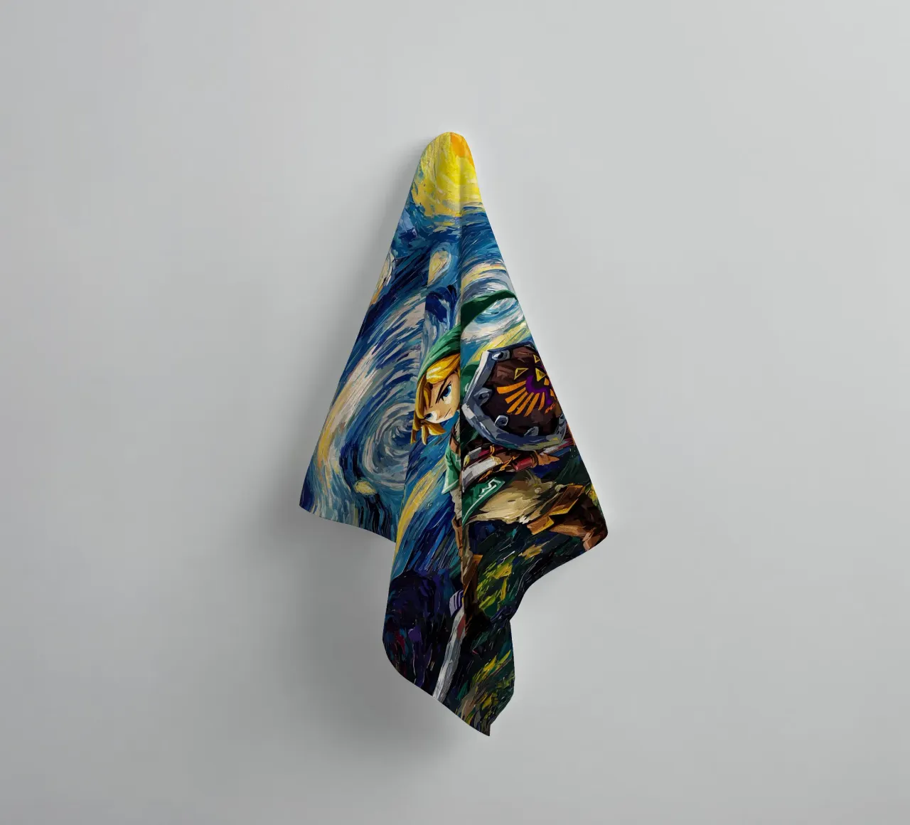Link The Legend of Zelda Starry Night asciugamano da bagno da CreativeStudio