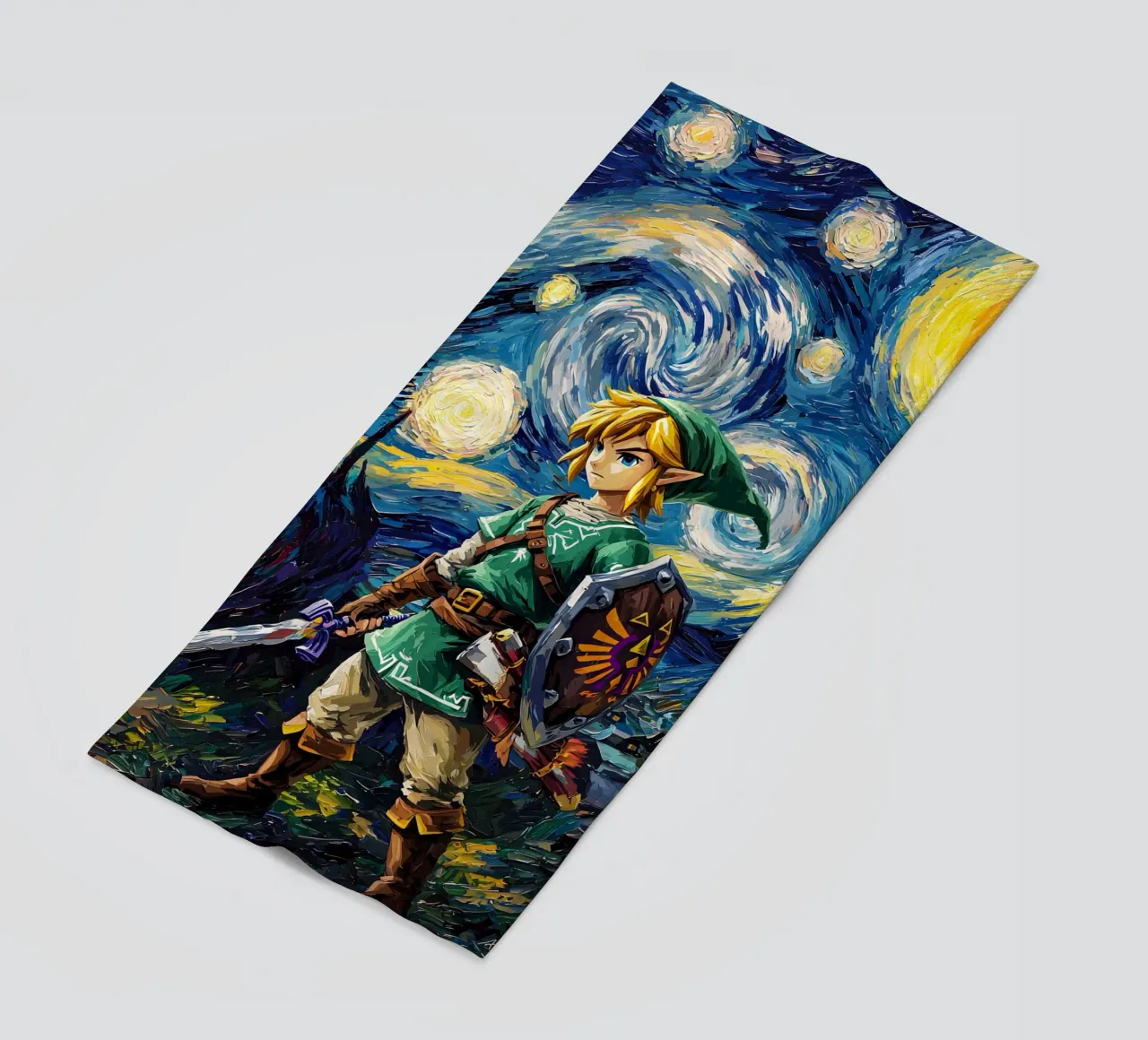 Link The Legend of Zelda Starry Night telo mare da CreativeStudio