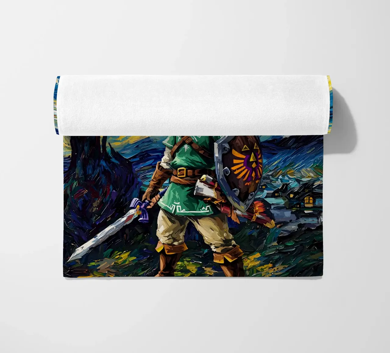 Link The Legend of Zelda Starry Night telo mare da CreativeStudio