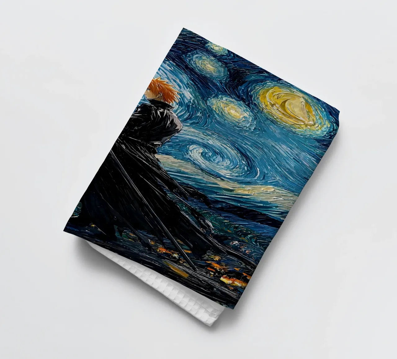 Ichigo Kurosaki Bleach Starry Night tea towel by CreativeStudio