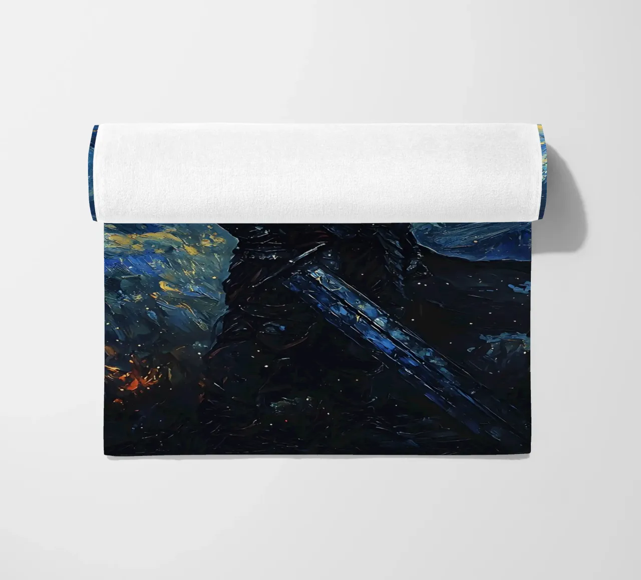 Guts Berserk Starry Night telo mare da CreativeStudio