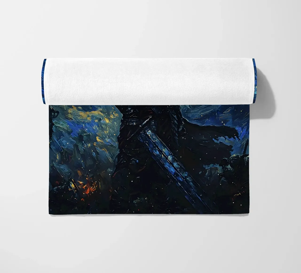 Guts Berserk Starry Night telo mare da CreativeStudio
