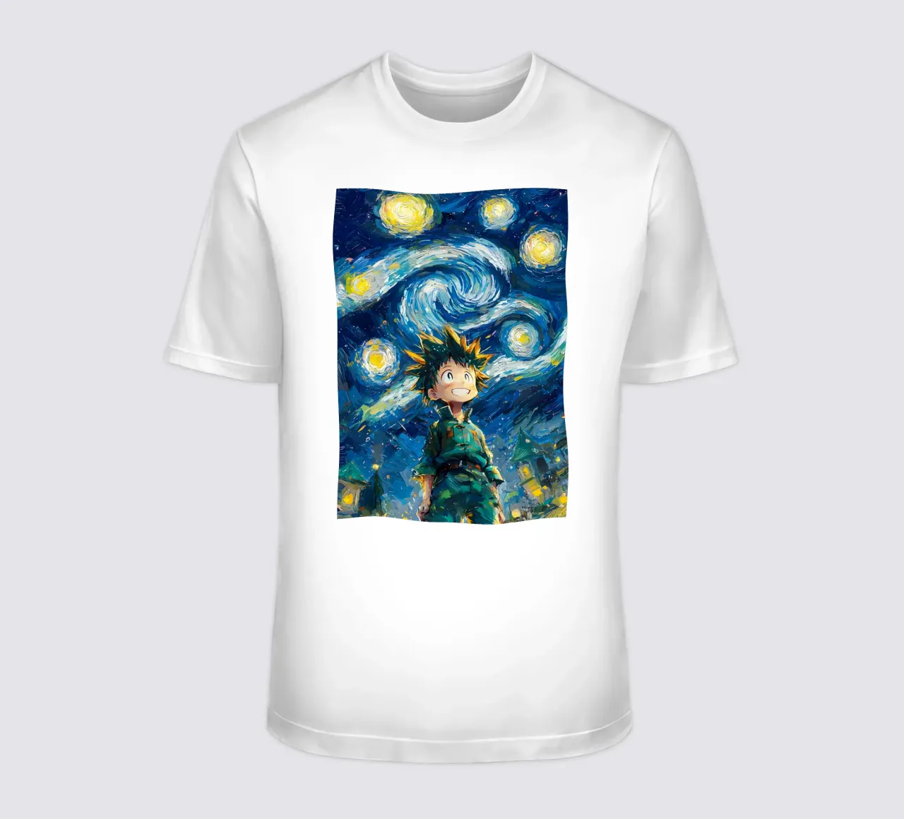 Gon Freecss Hunter x Hunter Starry Night t-shirt da CreativeStudio