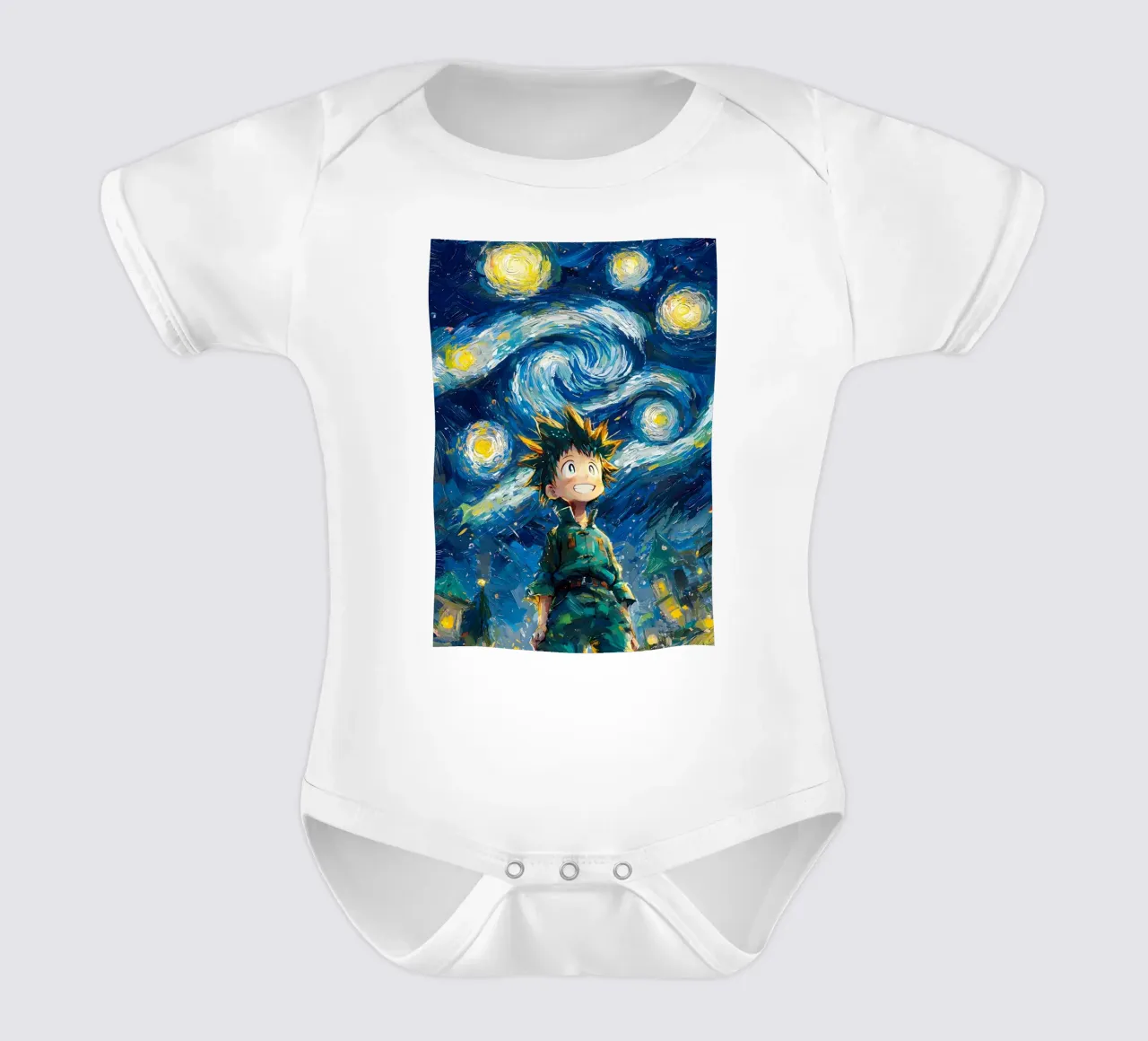 Gon Freecss Hunter x Hunter Starry Night body neonato maniche corte da CreativeStudio