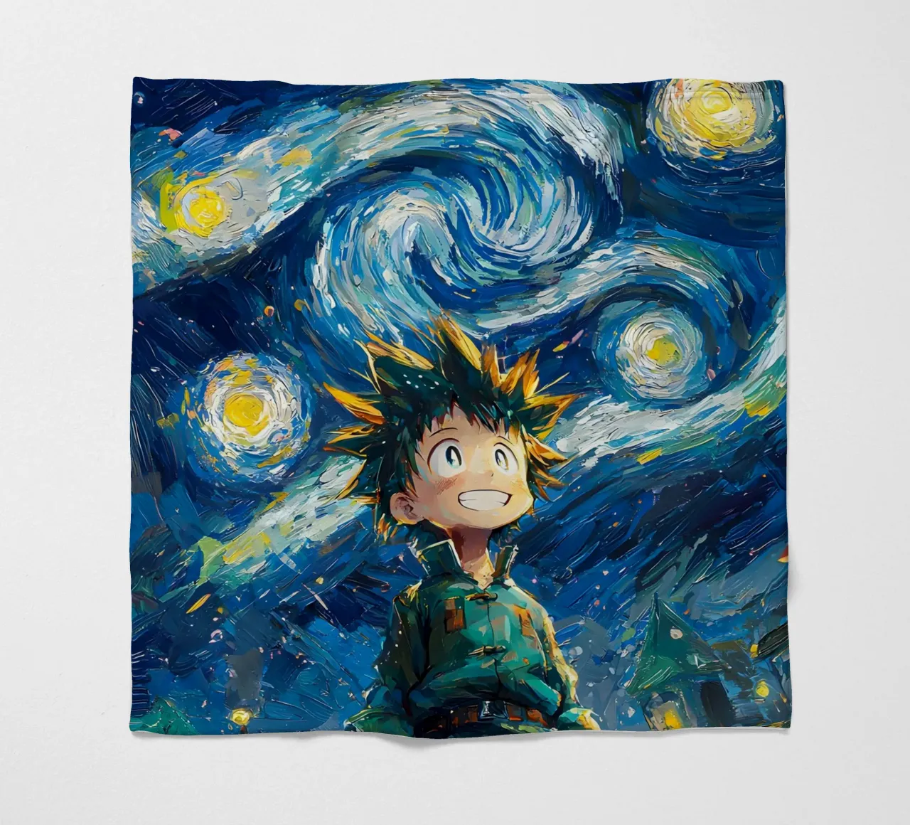 Gon Freecss Hunter x Hunter Starry Night coperta in pile da CreativeStudio