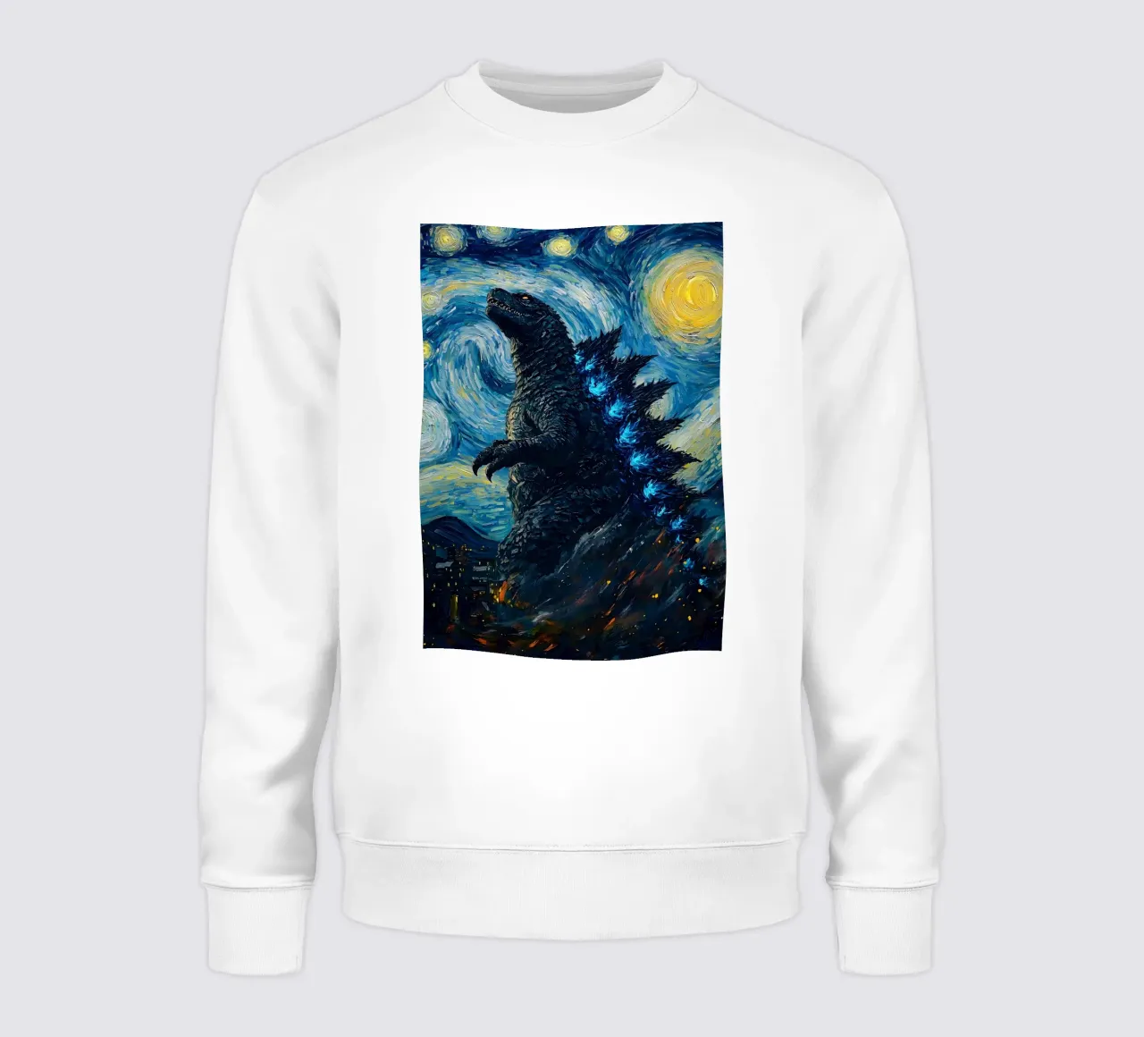 Godzilla Starry Night felpa da CreativeStudio