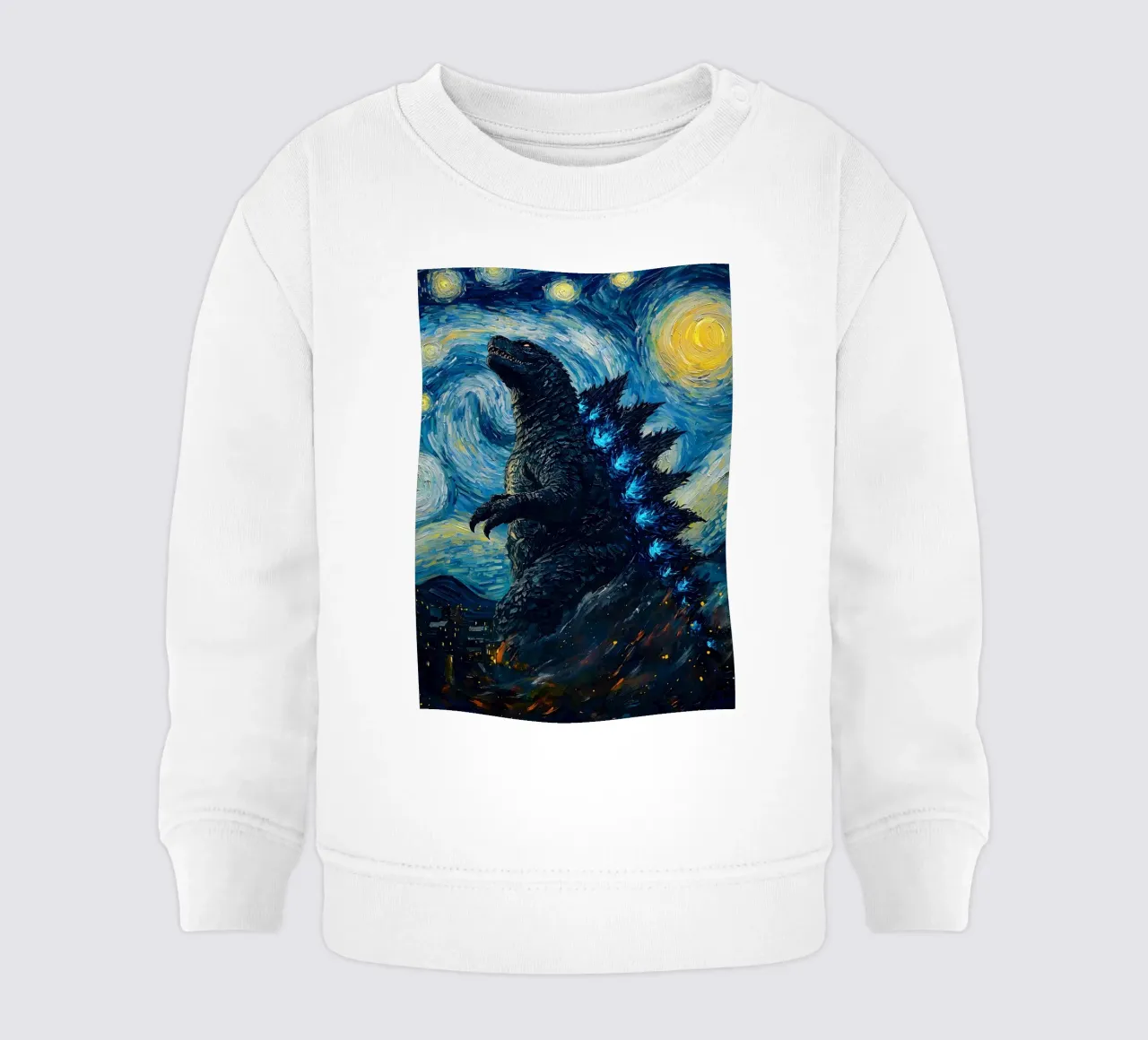 Godzilla Starry Night felpa neonato da CreativeStudio