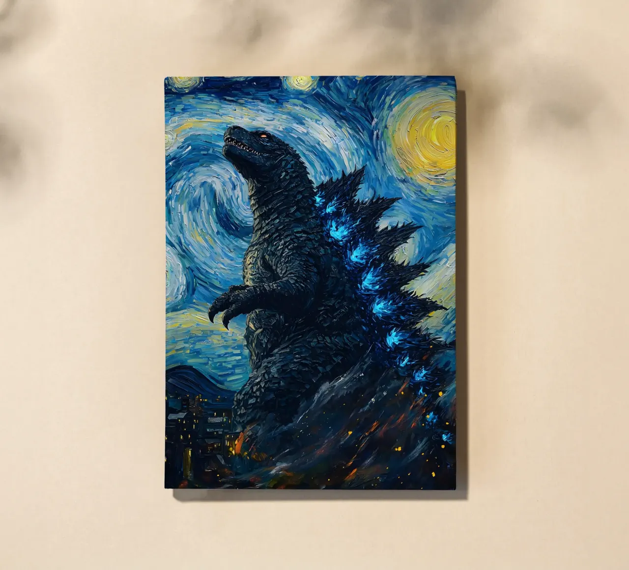 Godzilla Starry Night notebook by CreativeStudio