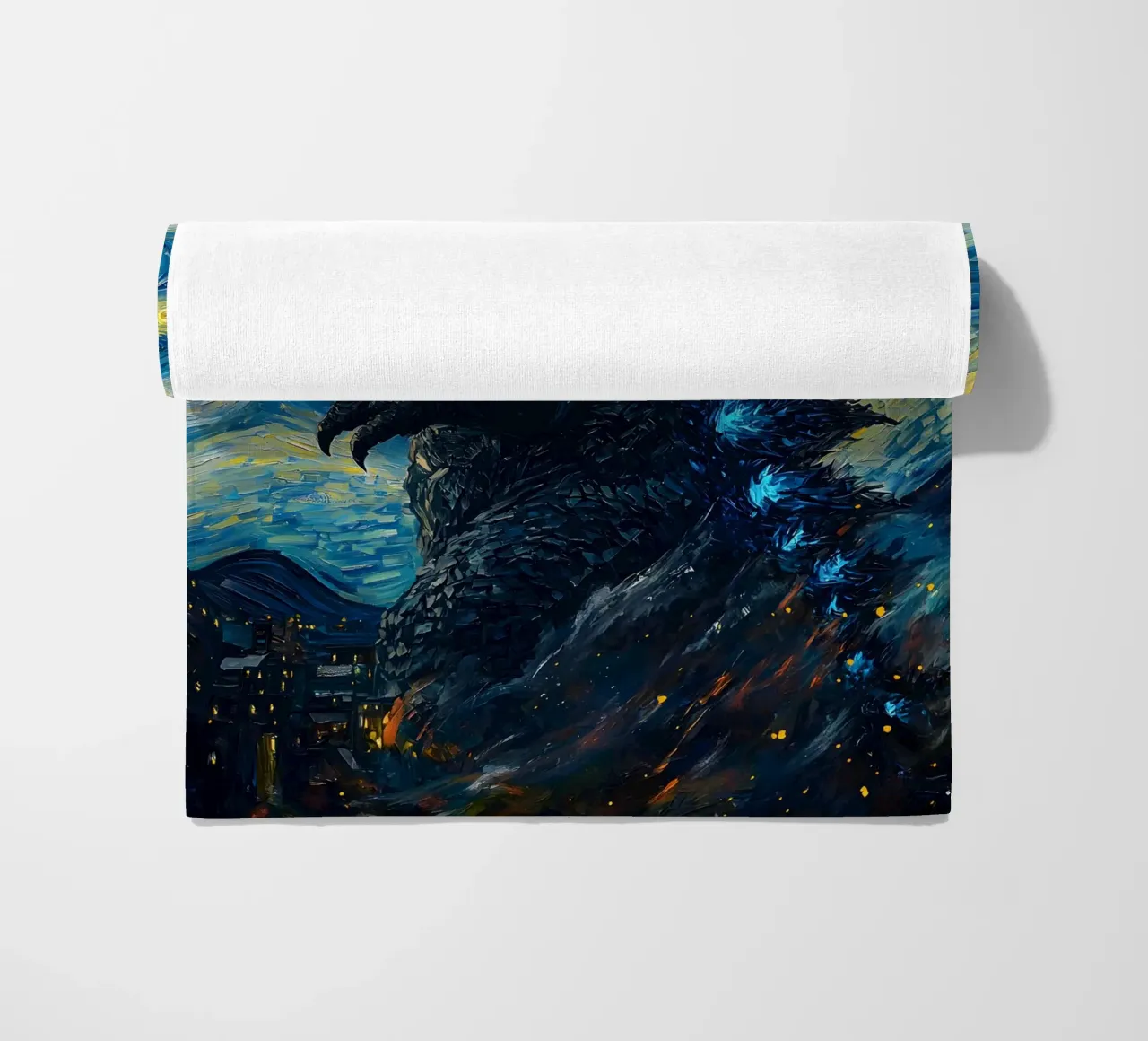 Godzilla Starry Night telo mare da CreativeStudio