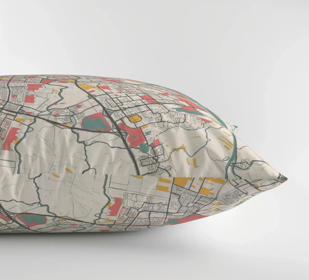 AMSTERDAM Map Print cuscino da Travelstudio