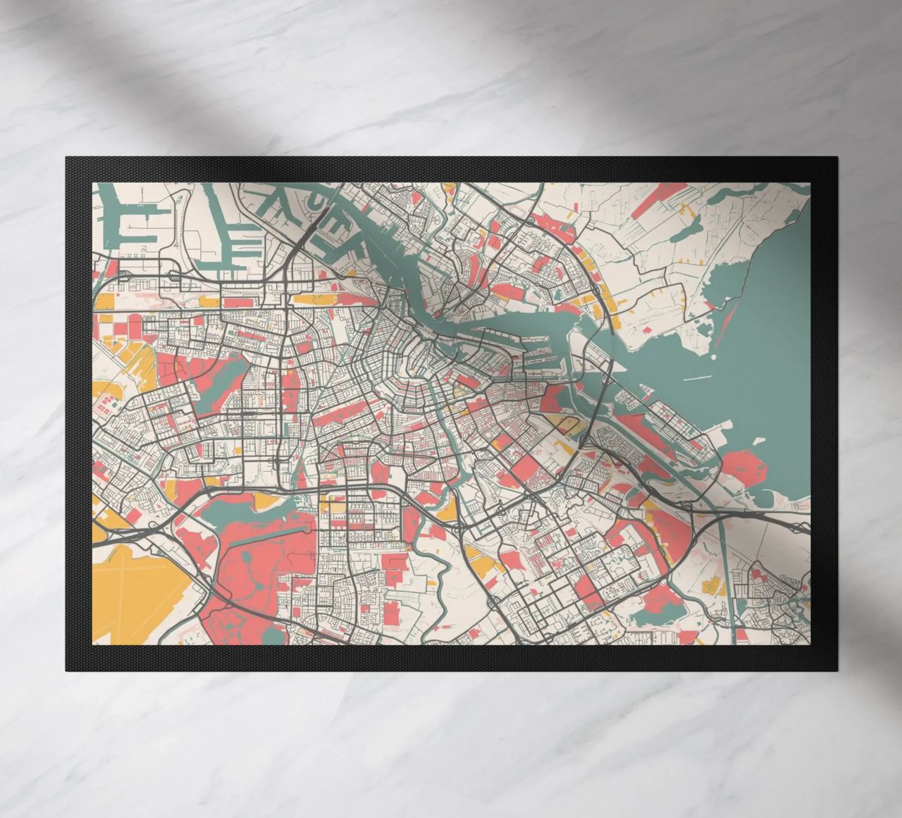 AMSTERDAM  Map Print zerbino da Travelstudio