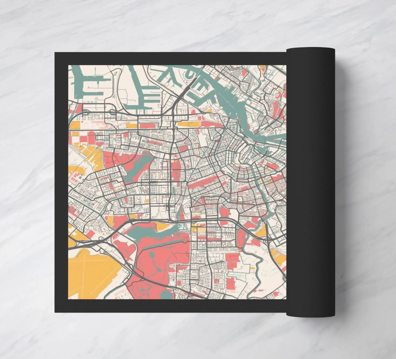 AMSTERDAM  Map Print zerbino da Travelstudio