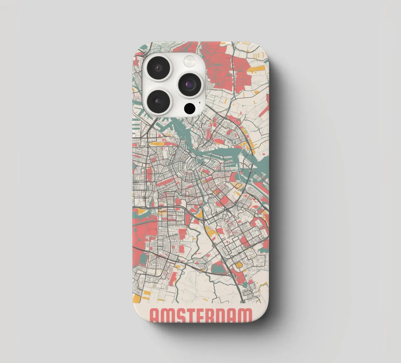 AMSTERDAM Map Print cover iphone da Travelstudio