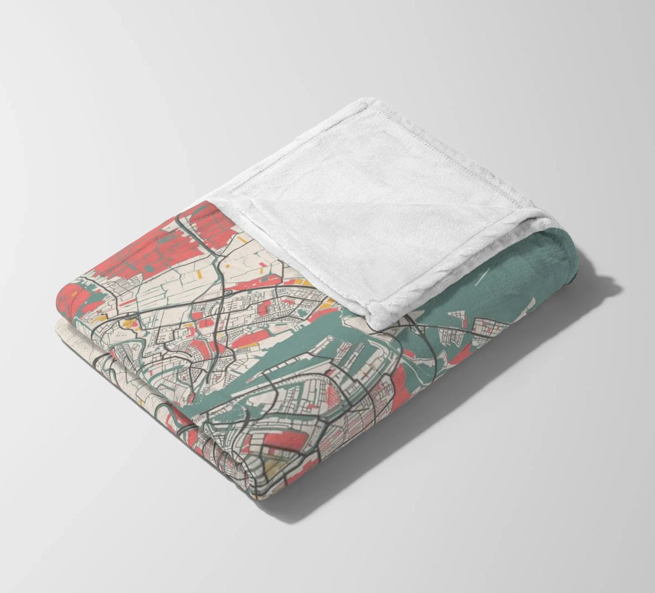 AMSTERDAM  Map Print coperta in pile da Travelstudio