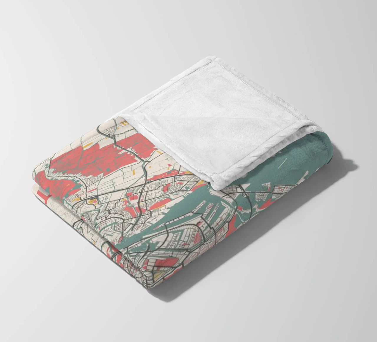 AMSTERDAM  Map Print coperta in pile da Travelstudio