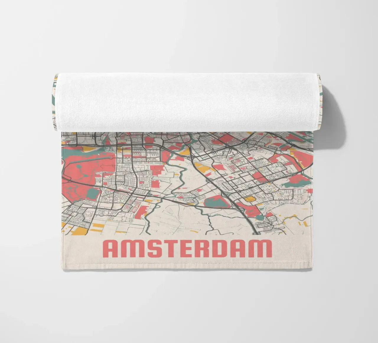 AMSTERDAM Map Print telo mare da Travelstudio