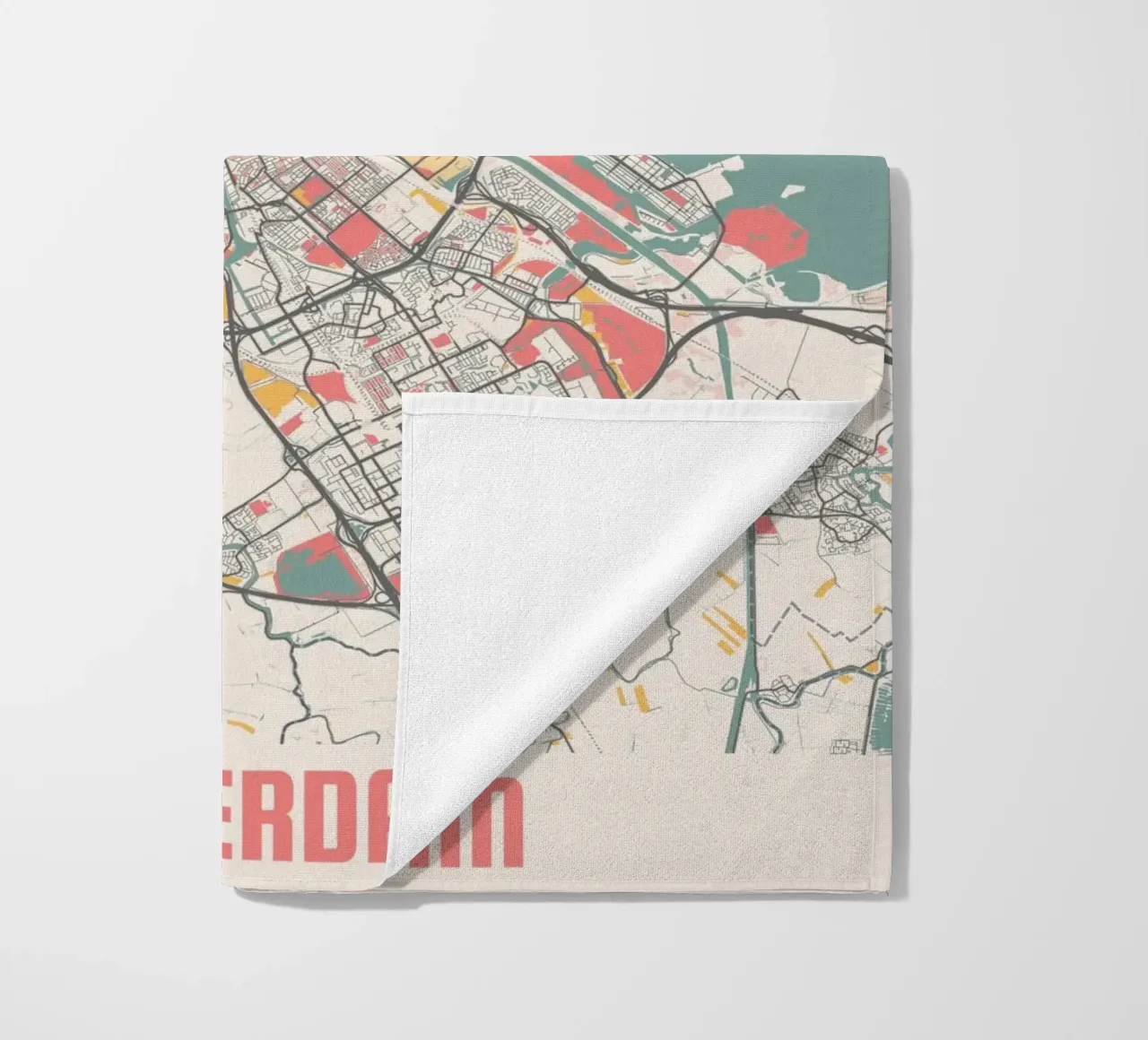 AMSTERDAM Map Print telo mare da Travelstudio