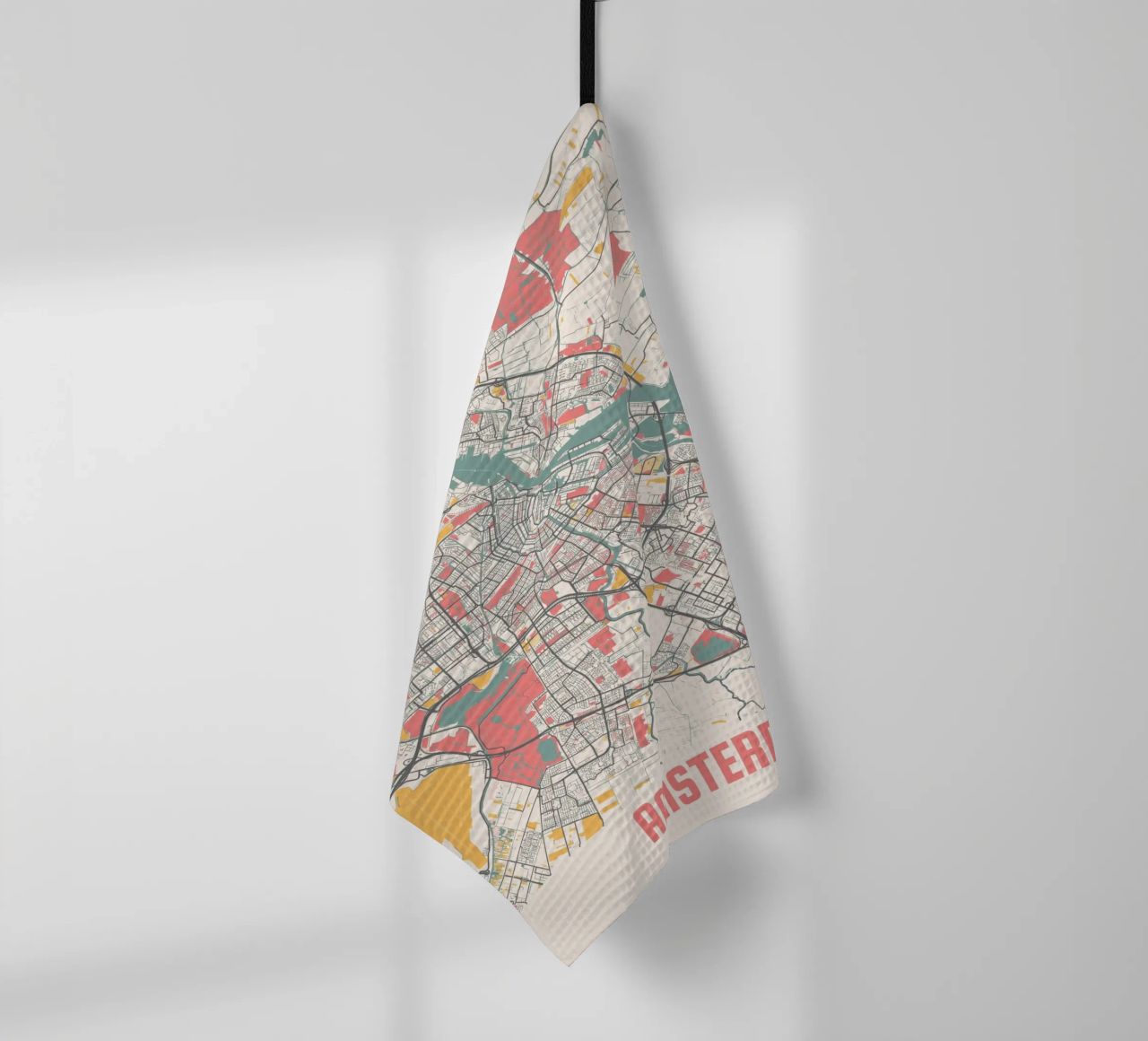 AMSTERDAM  Map Print Geschirrtuch von Travelstudio