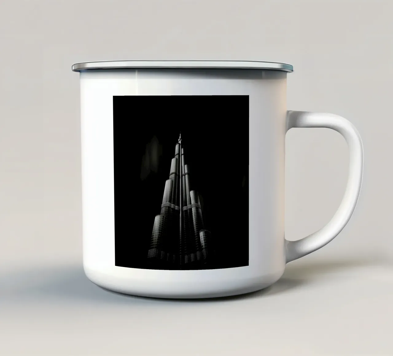 Metropolis Burj Khalifa tazza in smalto da Håggard Photography | Ronny Behnert