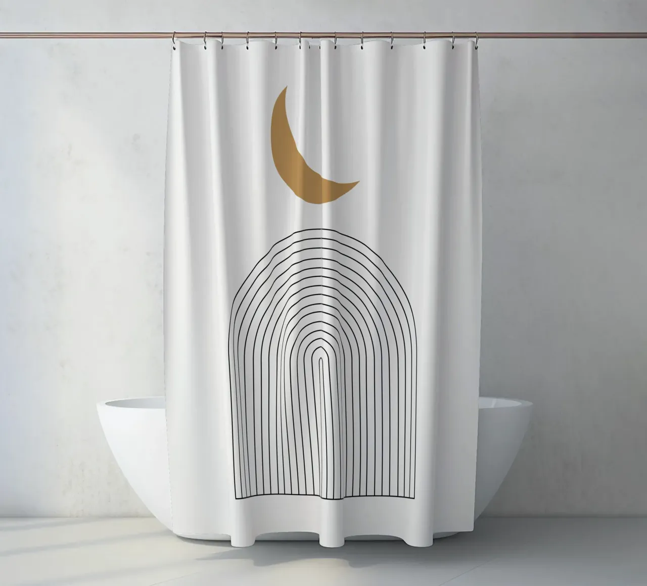 Astratto Boho metà secolo Pattern 19 tenda da doccia da Paigaam Studio