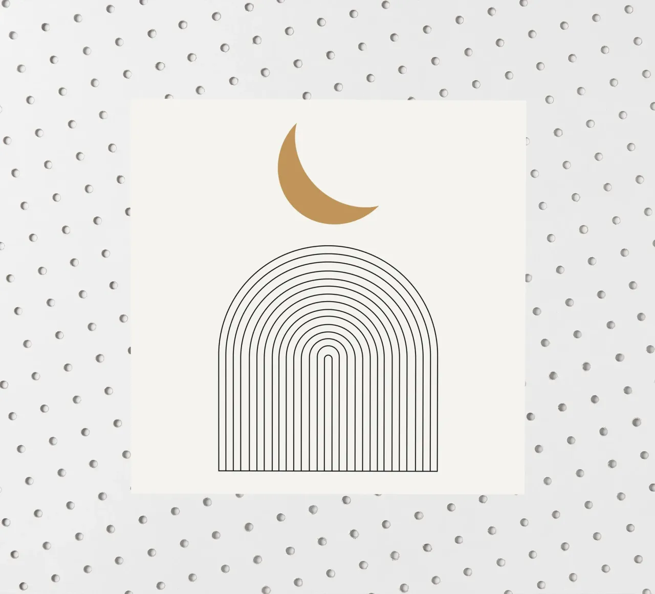 Astratto Boho metà secolo Pattern 19 adesivo da Paigaam Studio