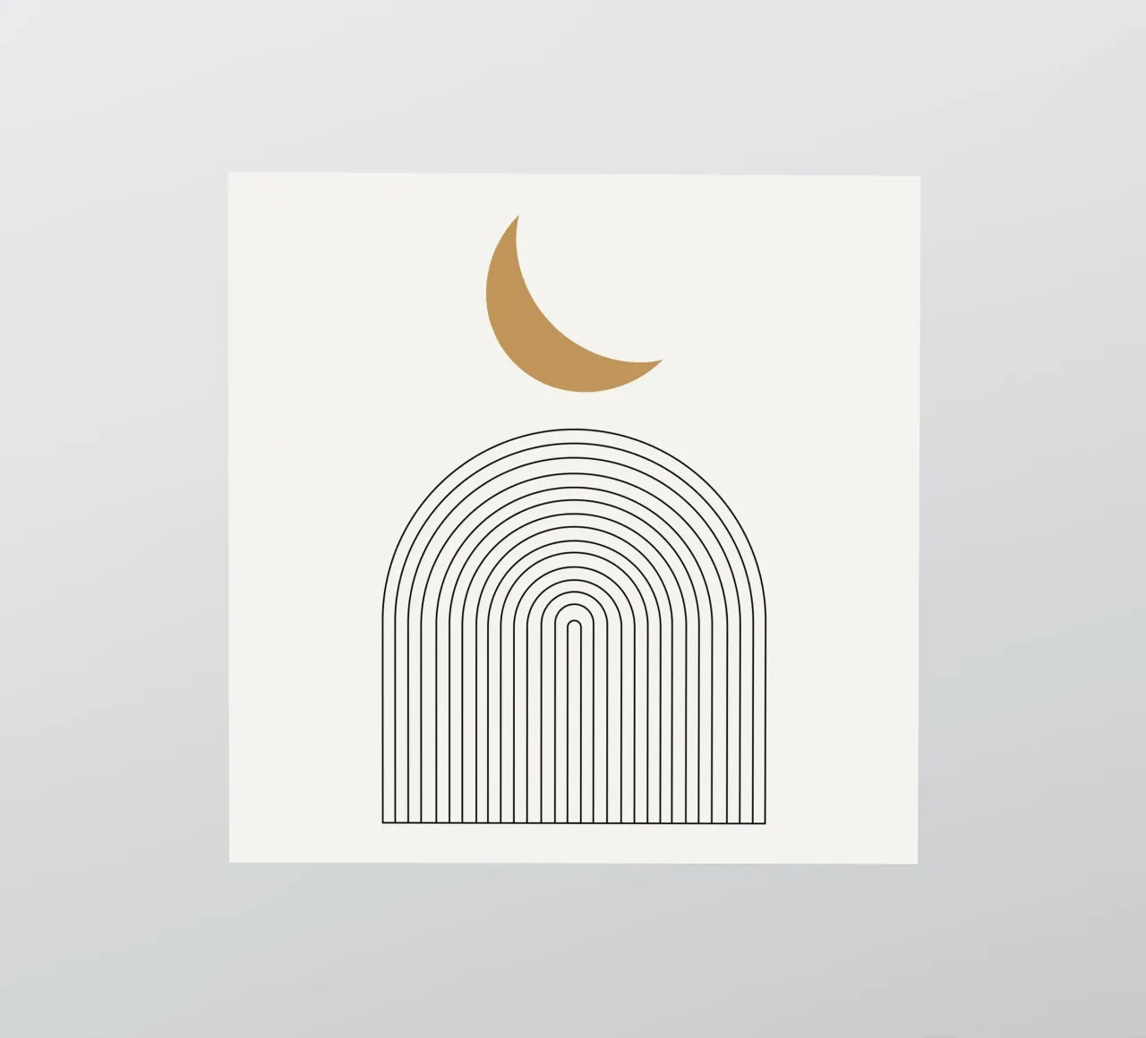 Astratto Boho metà secolo Pattern 19 adesivo da Paigaam Studio