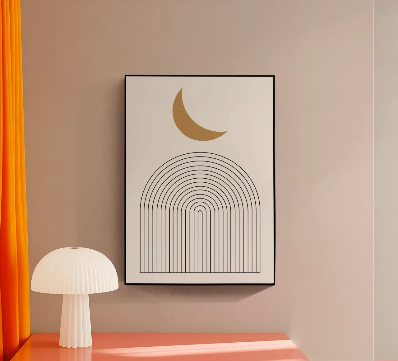 Astratto Boho metà secolo Pattern 19 plexiglass da Paigaam Studio