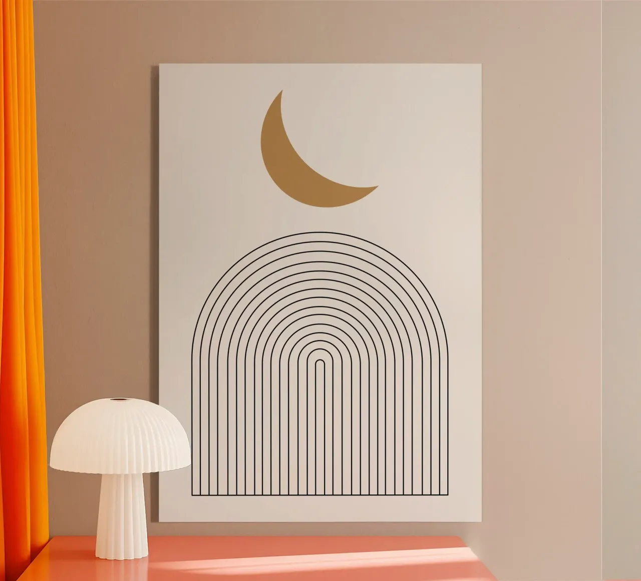 Astratto Boho metà secolo Pattern 19 plexiglass da Paigaam Studio