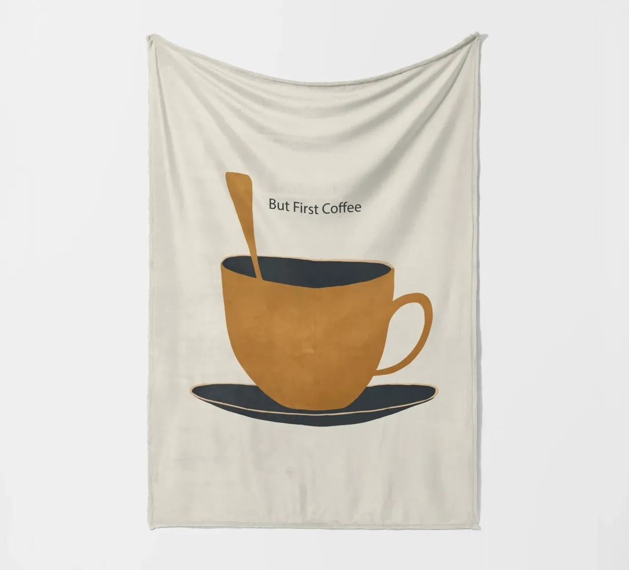 Ma prima il caffè 2 coperta in pile da ThingDesign