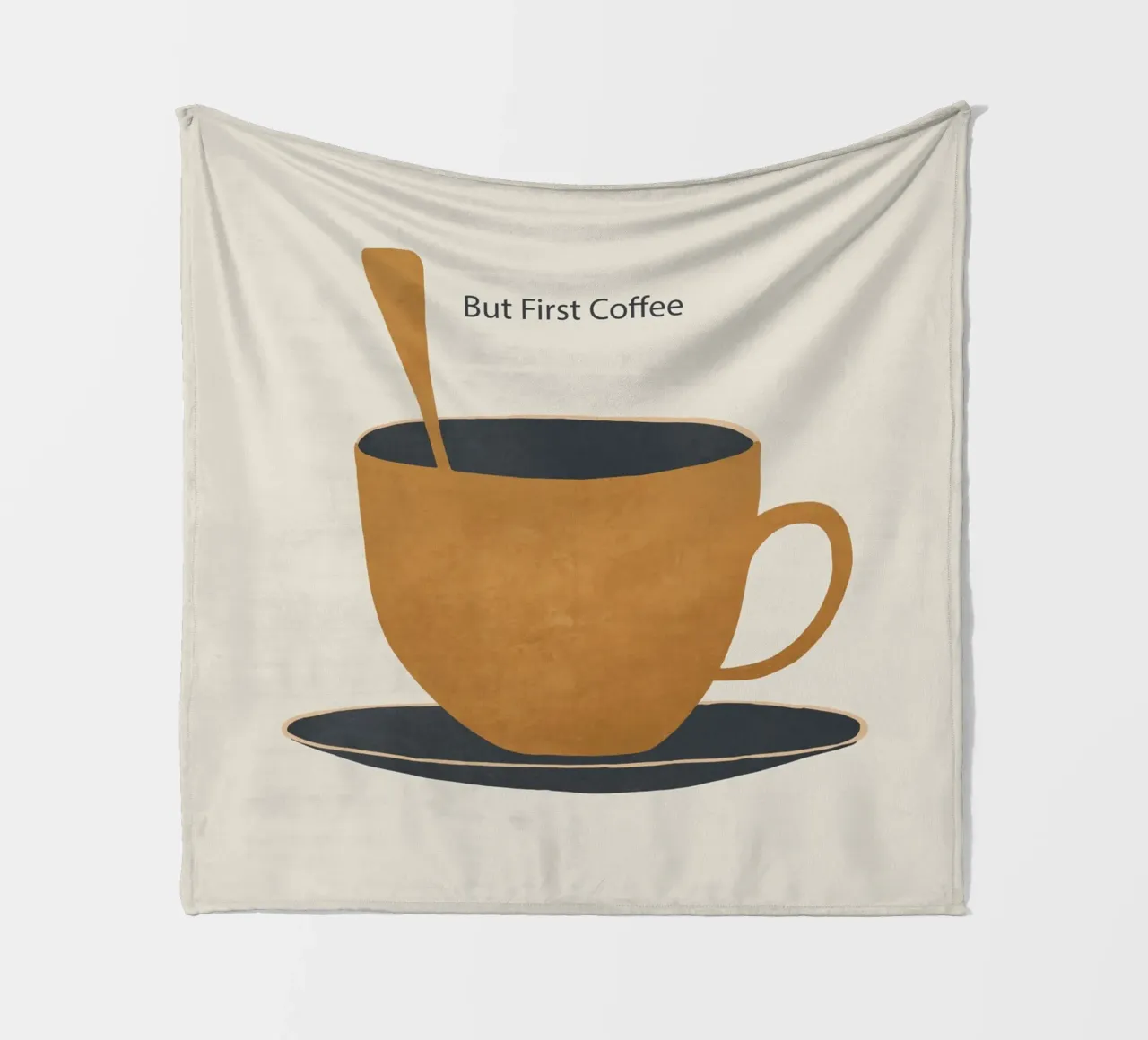 Ma prima il caffè 2 coperta in pile da ThingDesign