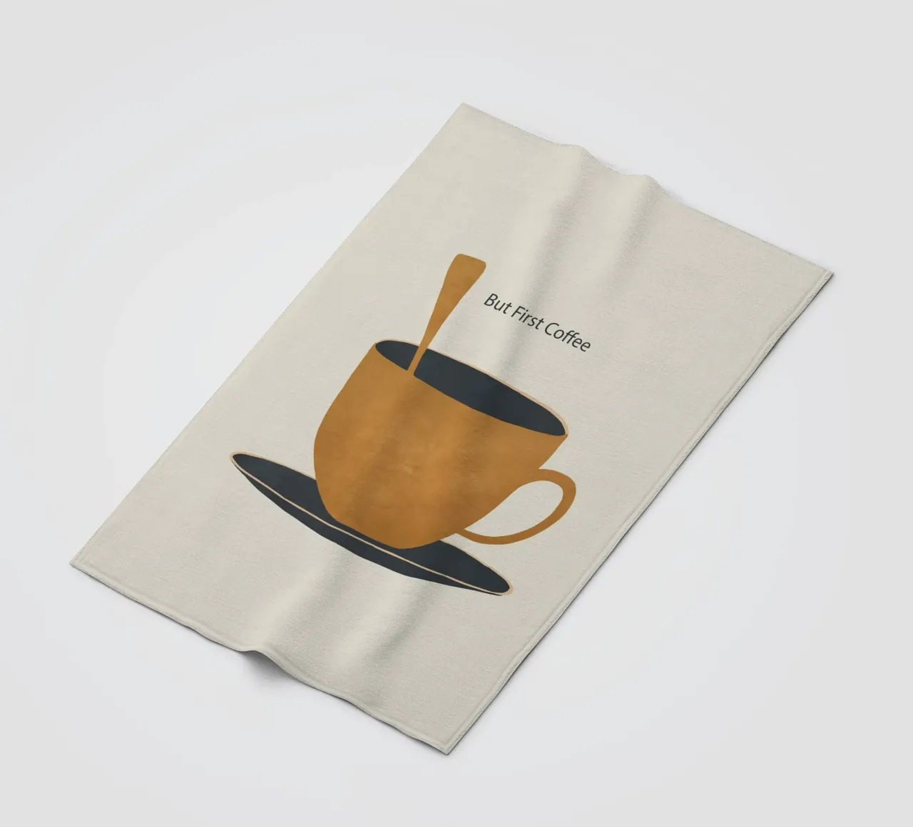 Ma prima il caffè 2 coperta in pile da ThingDesign