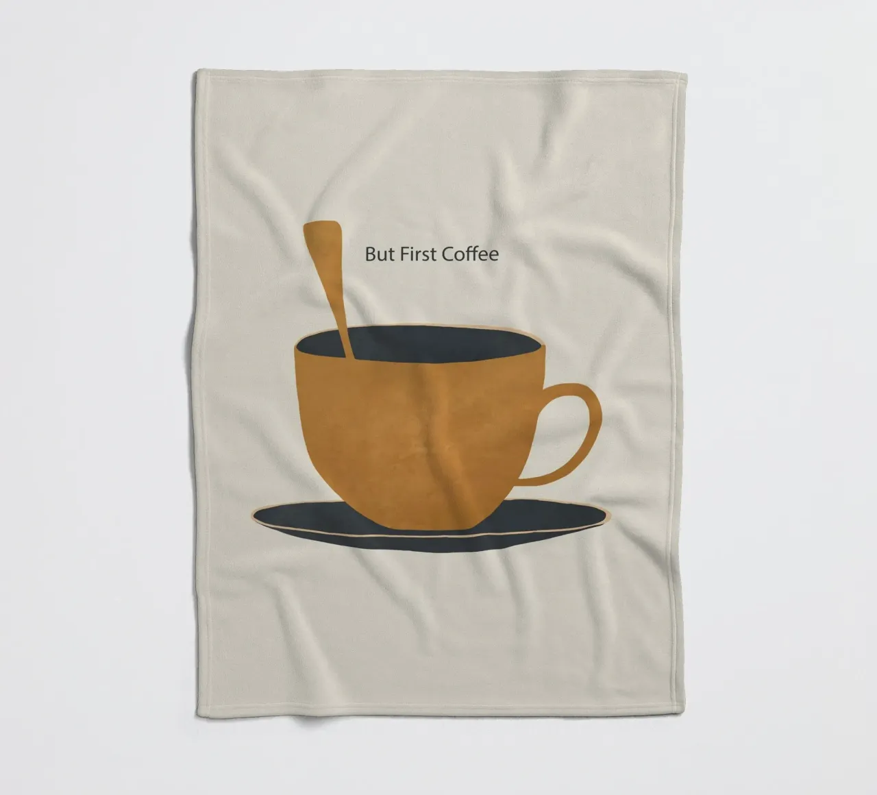 Ma prima il caffè 2 coperta in pile da ThingDesign