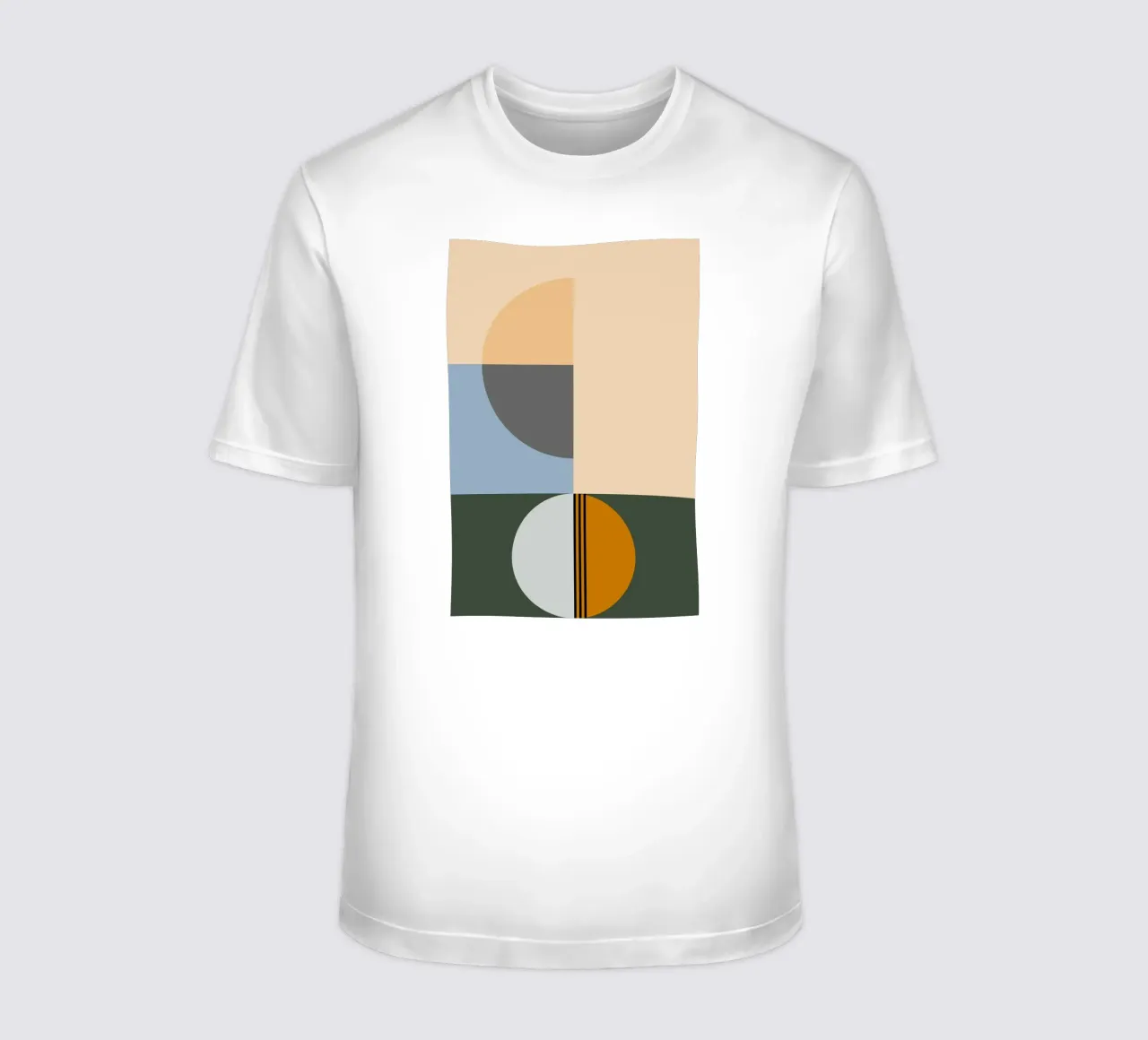 Mid Century Geometric Abstract 17 t-shirt da KHouse Studio