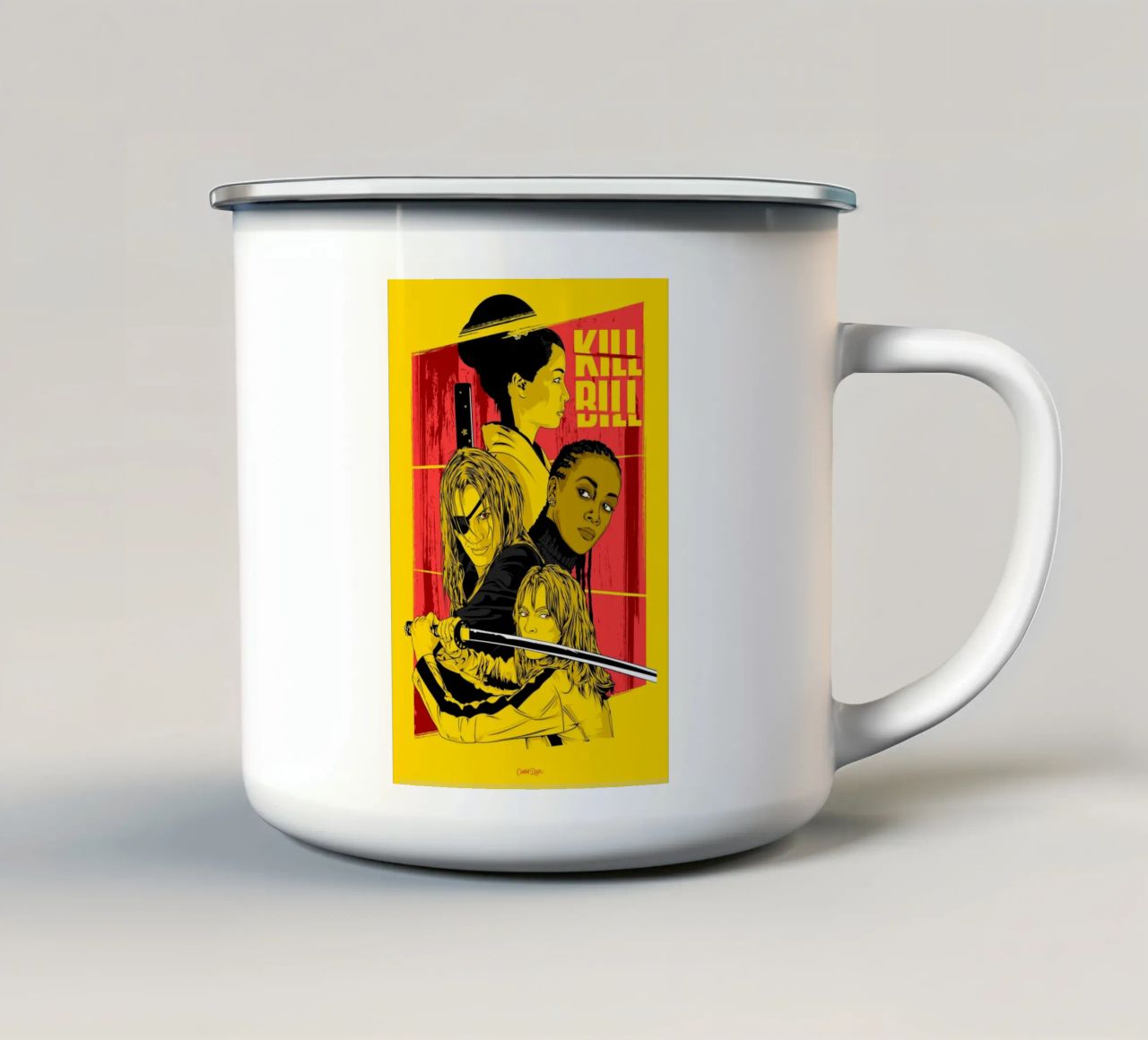 UCCIDERE BILL tazza in smalto da Cranio Dsgn