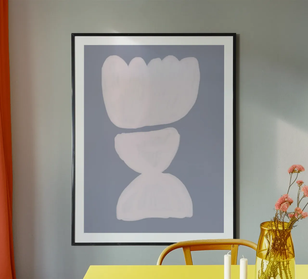 Vie Simple No 81 poster avec cadre en bois de treechild