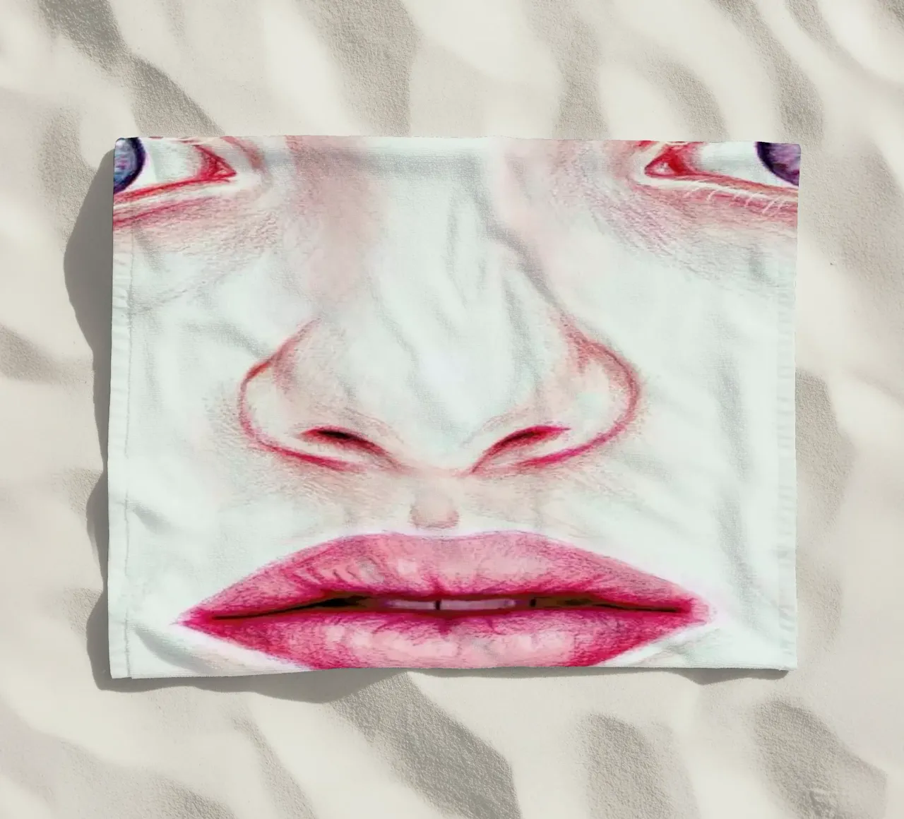 Girl beach towel by Laura O'Connor