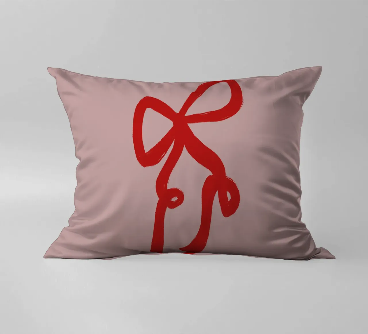 Pink Red Ribbon cuscino da ni-ja artboutique