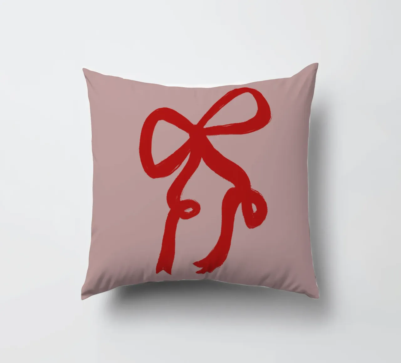 Pink Red Ribbon cuscino da ni-ja artboutique