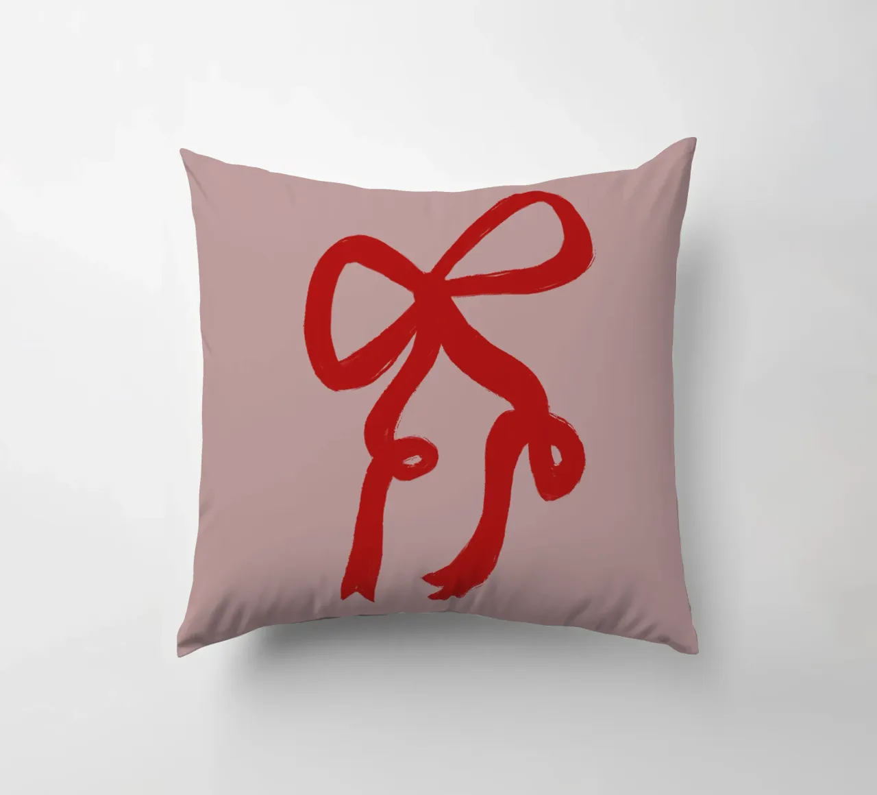Pink Red Ribbon cuscino da ni-ja artboutique